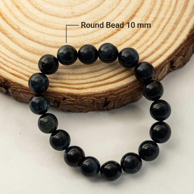 Black Tourmaline Round Bead Bracelets