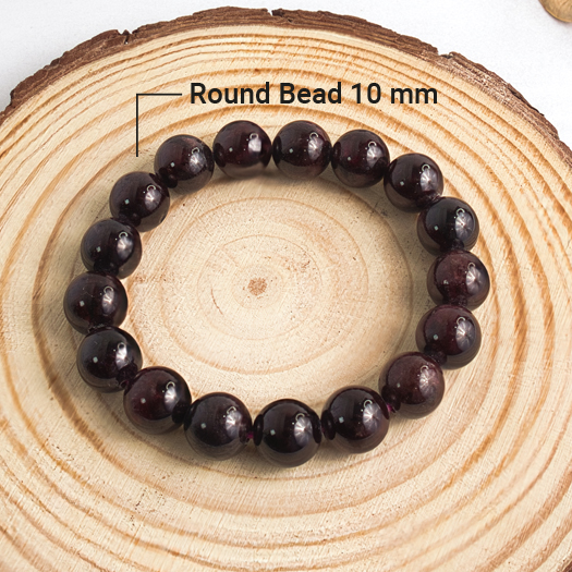 Garnet Round Bead Bracelets