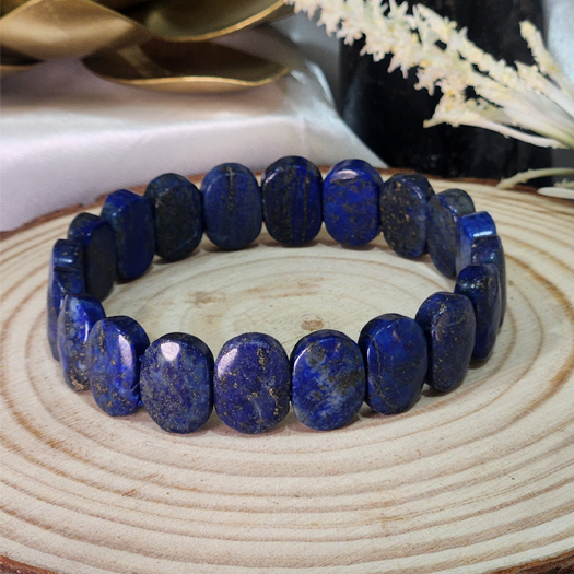 Lapiz Lazuli Oval Faceted Bracelets