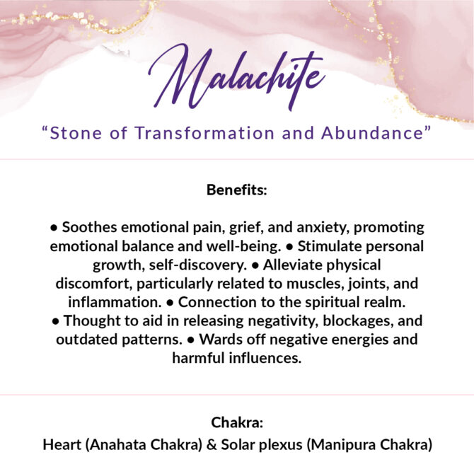 Malachite Round Bead Bracelets