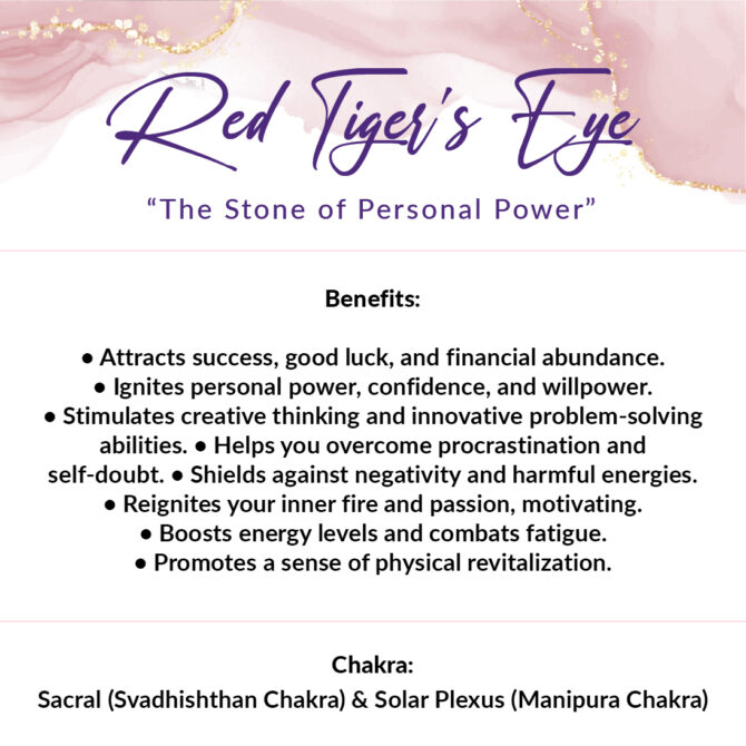 Red Tiger Eye Round Bead Bracelets