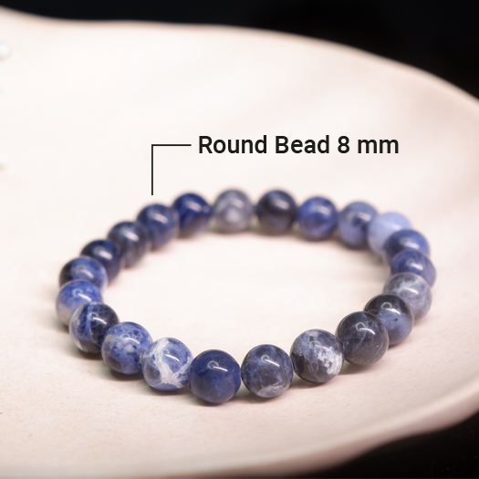 Sodalite Round Bead Bracelets