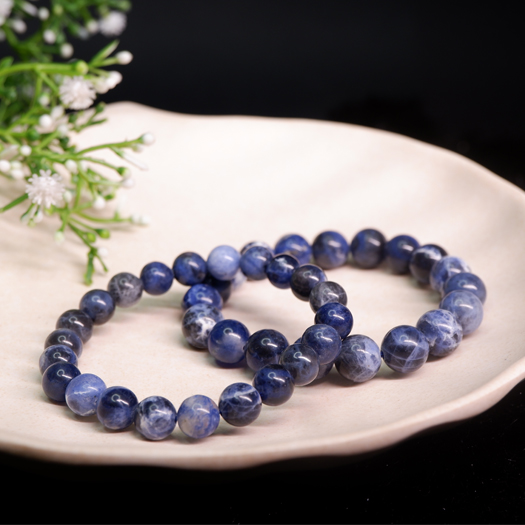 Sodalite Round Bead Bracelets