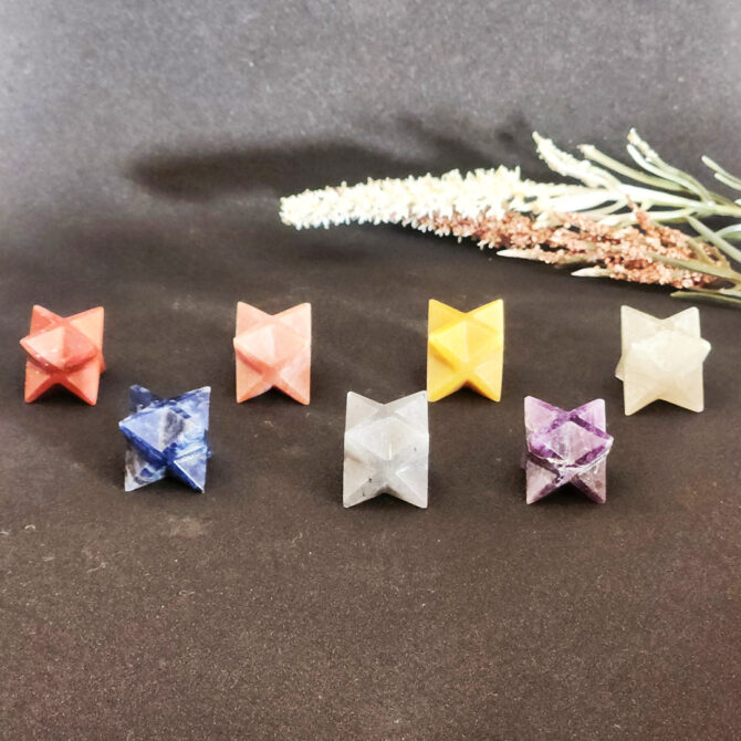 "Seven Chakra Mini Merkaba Set "