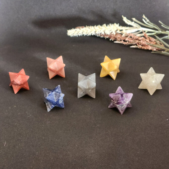 "Seven Chakra Mini Merkaba Set "