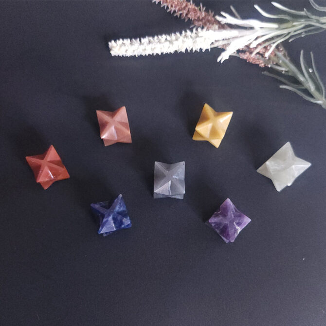 "Seven Chakra Mini Merkaba Set "