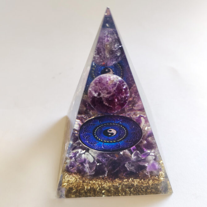 Amethyst Orgone Pyramid for Manifestation