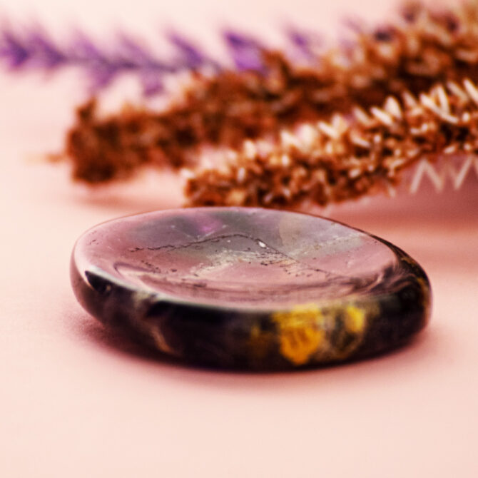 Amethyst Worry Stone