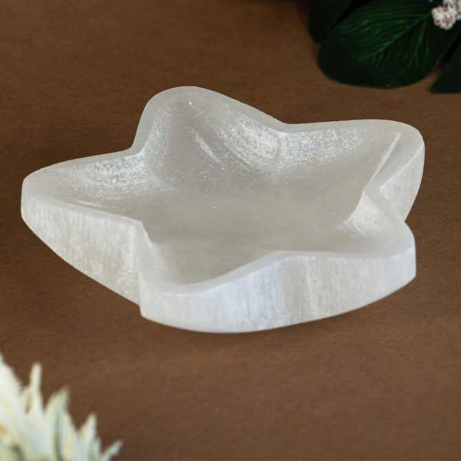 Selenite Charging Bowl - Star Shape