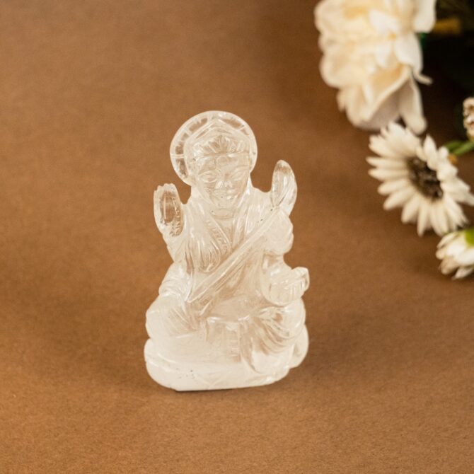 Clear Quartz Lakshmi Idol