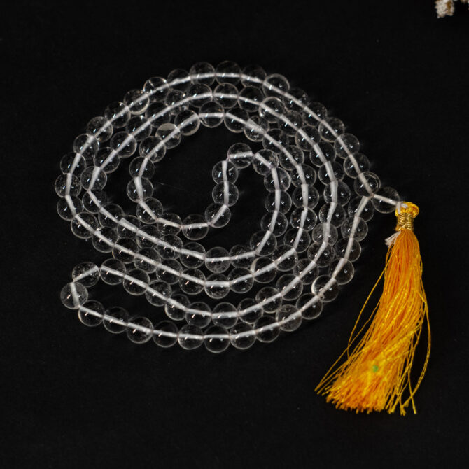 Clear Quartz / Sphatik Jaap Mala