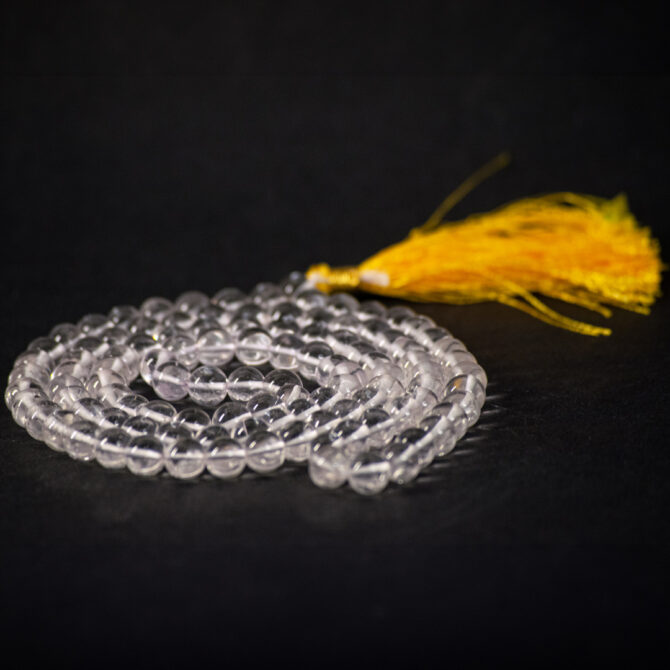Clear Quartz / Sphatik Jaap Mala