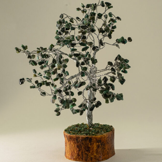 Emerald Tree - Wood Base