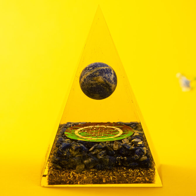 Lapis Lazuli Orgone Pyramid for Manifestation