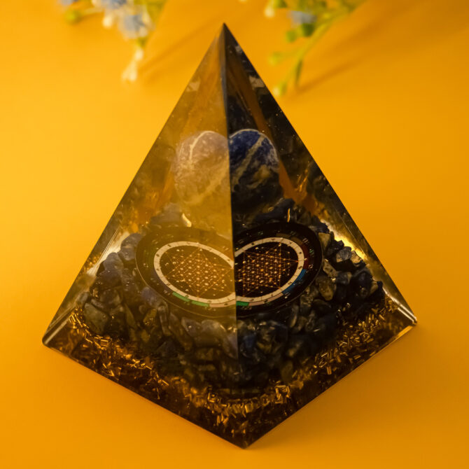 Lapis Lazuli Orgone Pyramid for Manifestation