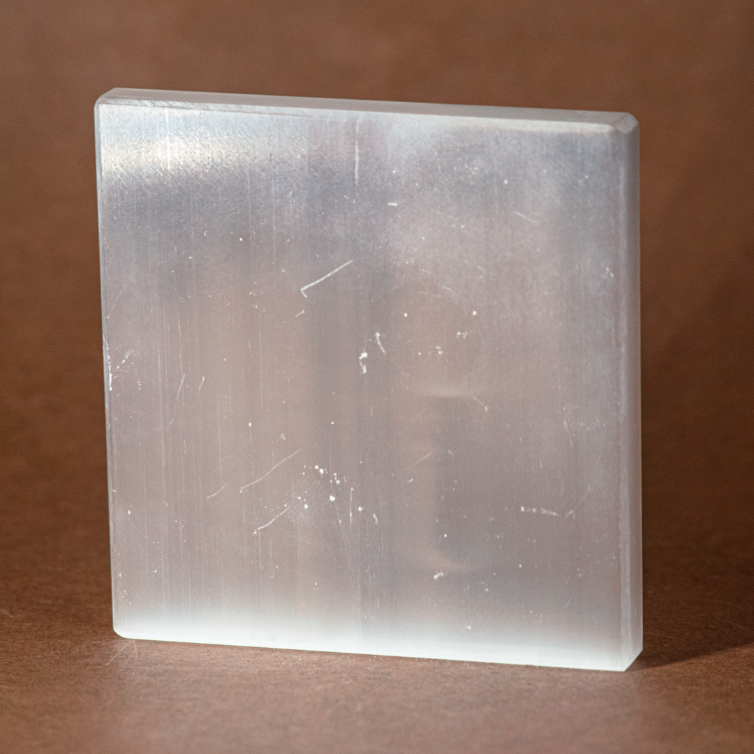 Selenite Square Charging plates-3 inch