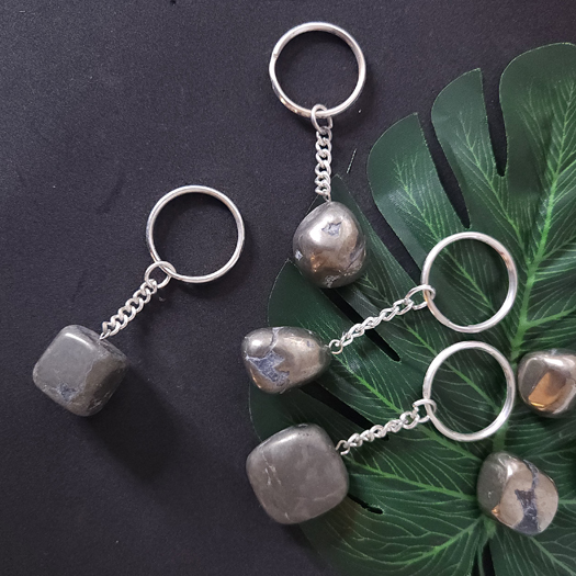 Pyrite Tumble Keychain