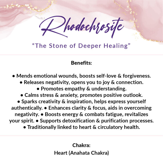 Rhodocrosite Rectangle Bead Bracelets