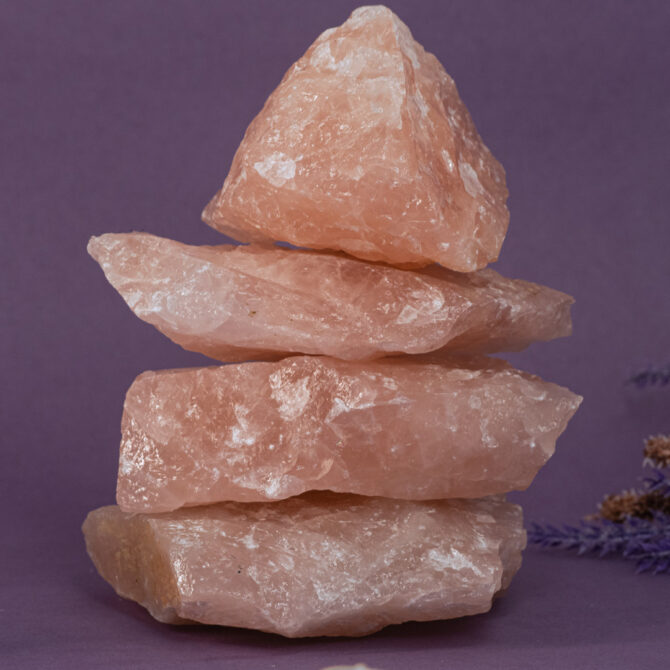 Rose Quartz Large Rough Raw Stone