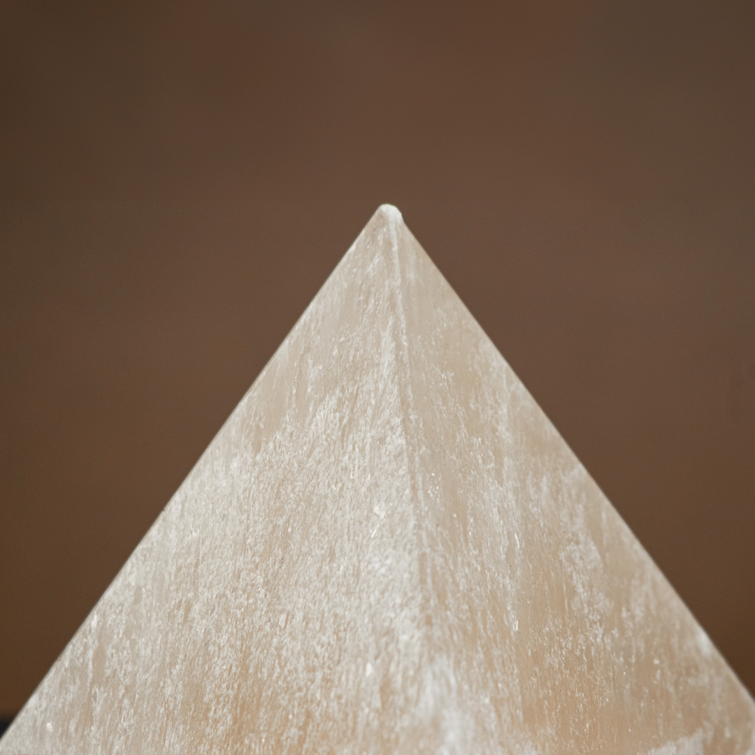 Selenite Healing Pyramid night Lamp