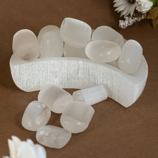 Selenite Tumble Stones