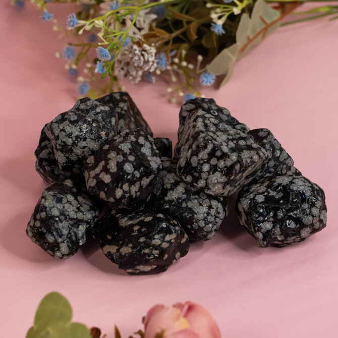 Snowflake Obsidian Rough Raw Stone