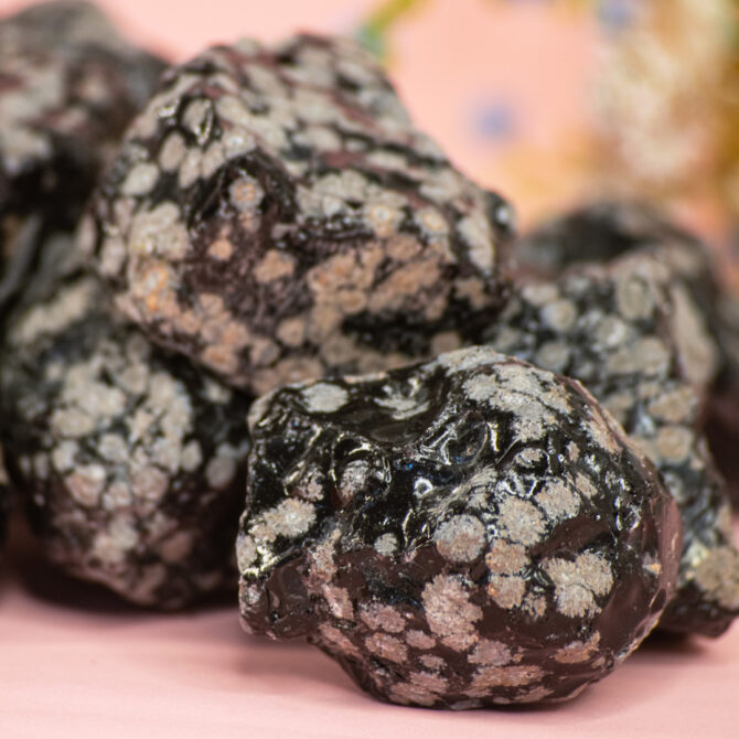 Snowflake Obsidian Rough Raw Stone