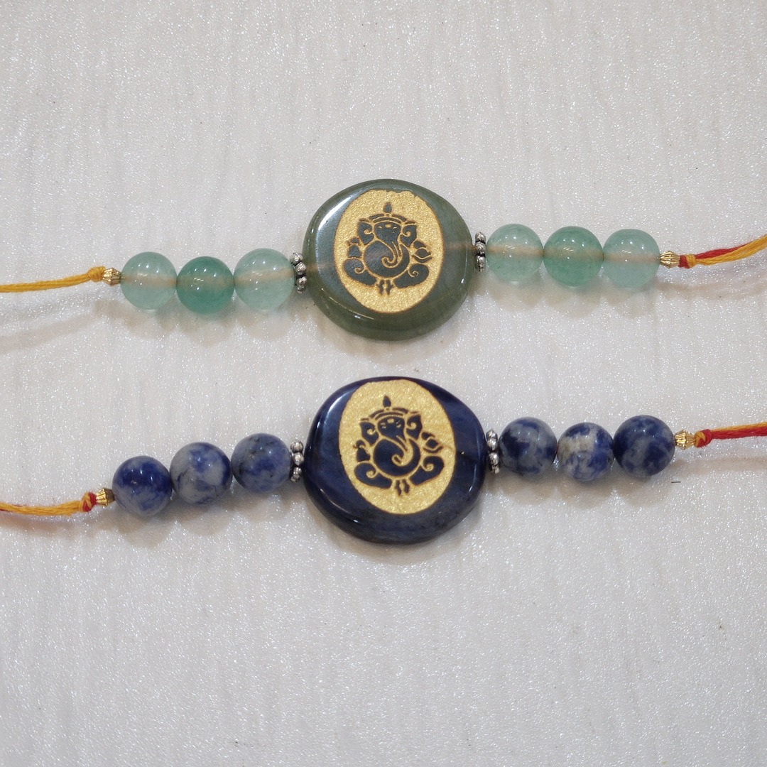 Sodalite Ganesha Rakhi