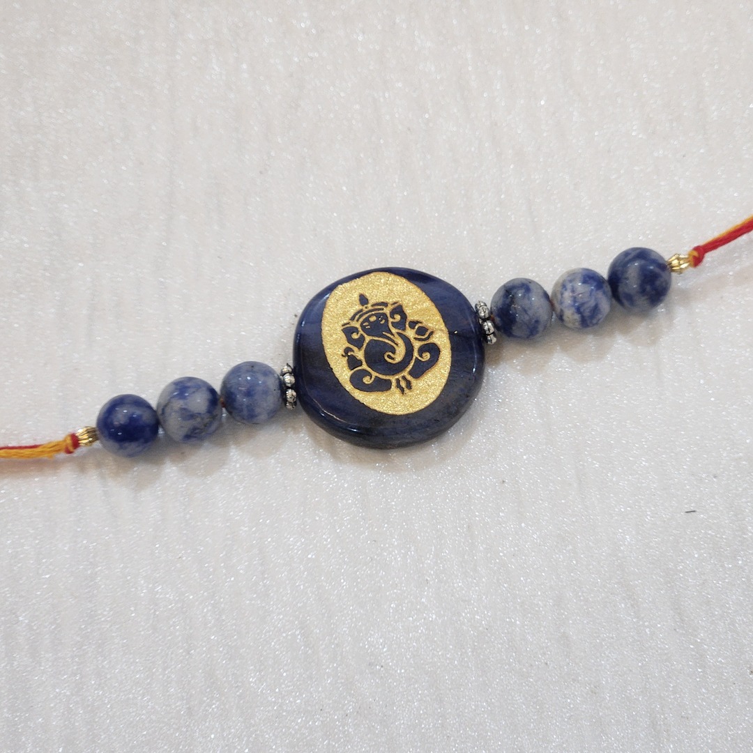 Sodalite Ganesha Rakhi