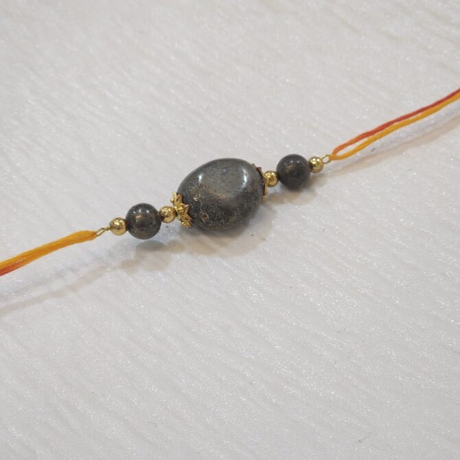 Pyrite Tumbled Rakhi