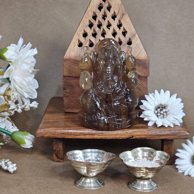 Multi-Fluorite Ganesha Idol / Murti - Clarity & Focus