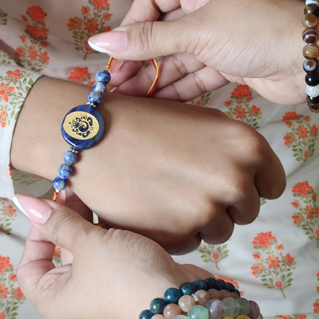 Sodalite Ganesha Rakhi