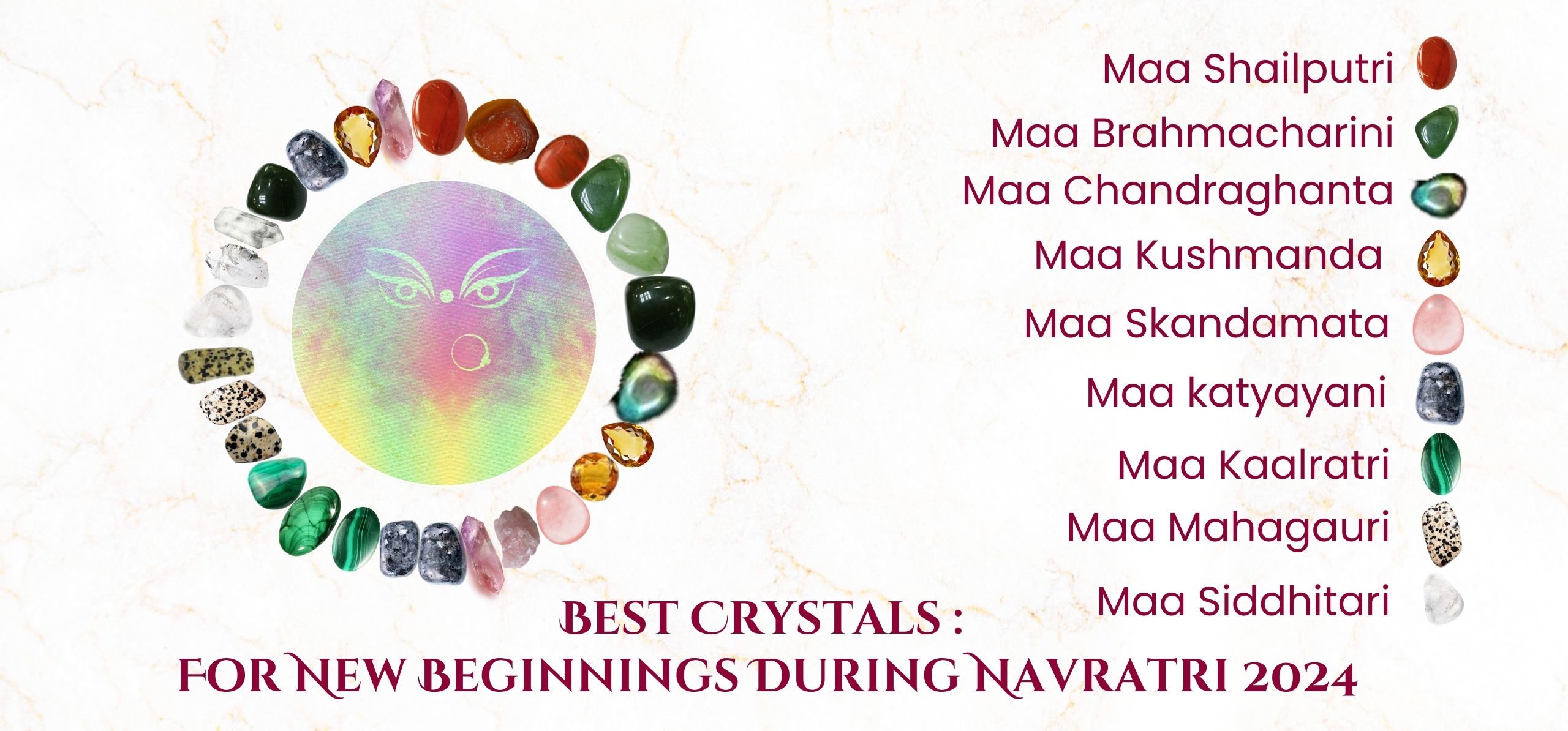 Embracing New Beginnings with Crystals for Navratri 2024
